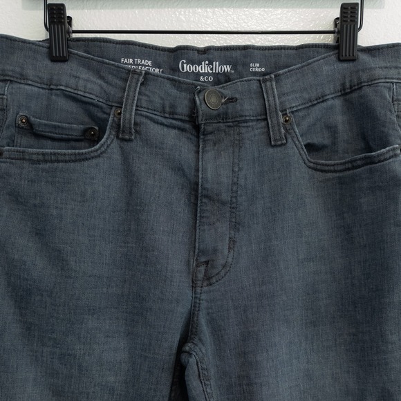 Goodfellow & Co Slim Jeans Mens 30x30 Dark Gray Stretch Denim Minimalist Casual - Picture 3 of 11